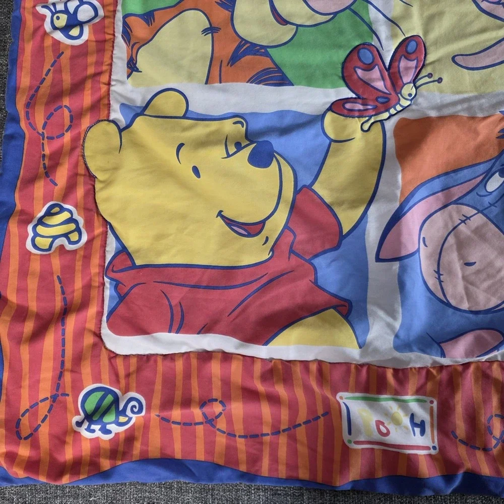 Vintage Winnie The Pooh Tigger Comforter Baby Toddler Quilt Crib Blanket